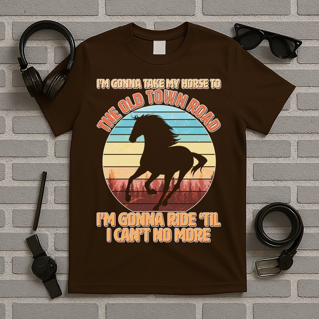 Vintage Take My Horse To The Old Town Road T-Shirt