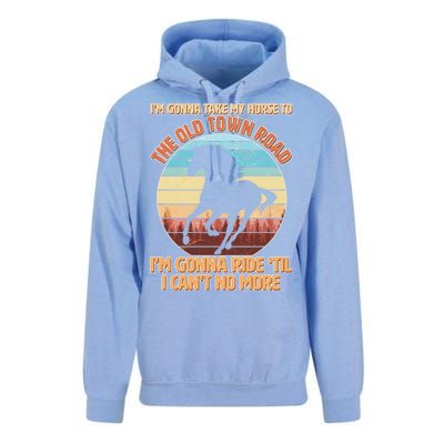 Vintage Take My Horse To The Old Town Road Unisex Surf Hoodie