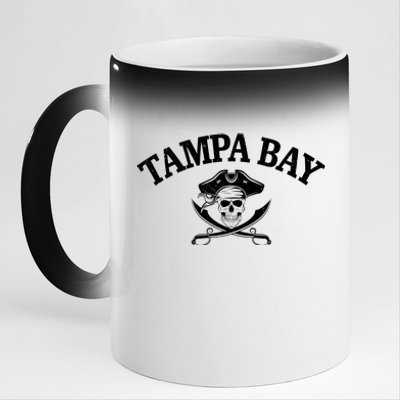 Vintage Tampa Bay Football Pirates Fan 11oz Black Color Changing Mug