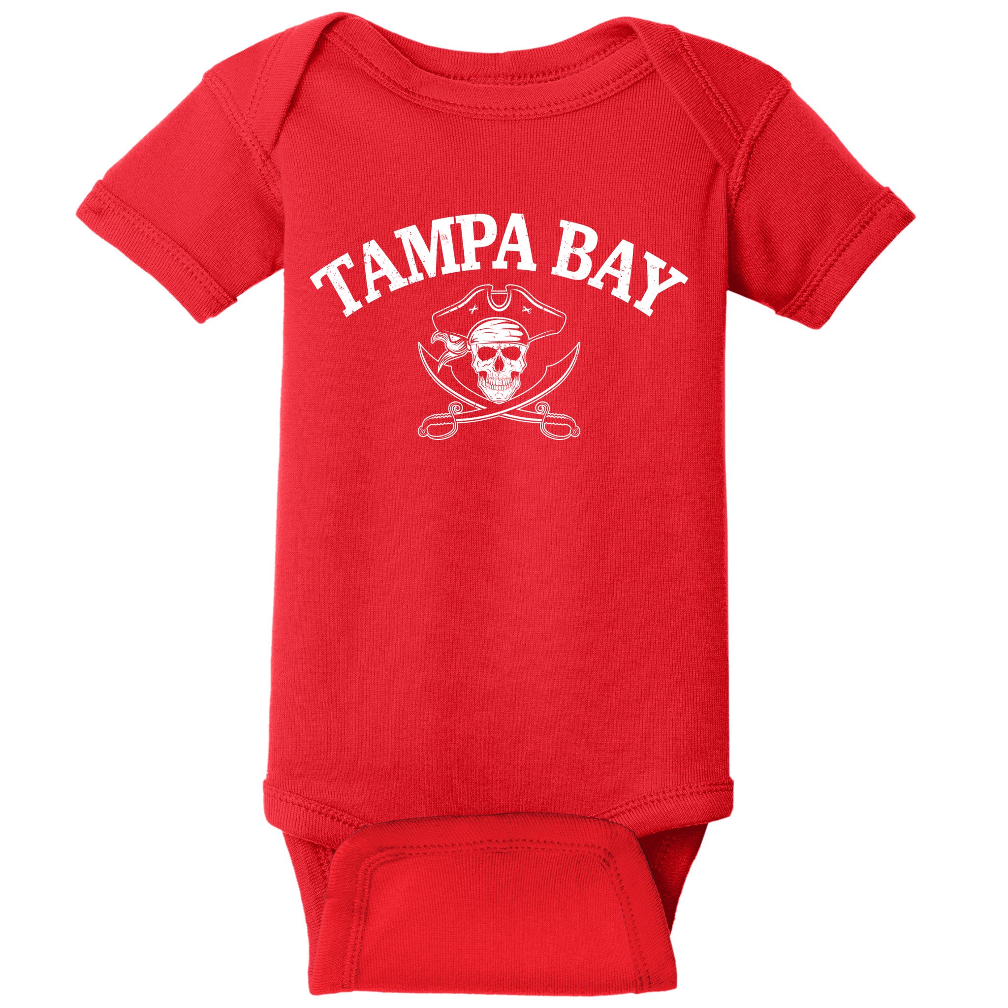 Vintage Tampa Bay Football Pirates Fan Baby Bodysuit