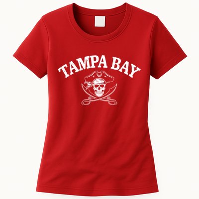 Vintage Tampa Bay Football Pirates Fan Womens T-Shirt