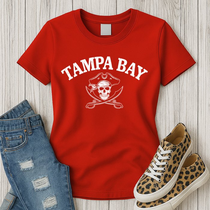 Vintage Tampa Bay Football Pirates Fan Womens T-Shirt