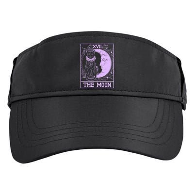 Vintage Tarot Card XVII The Moon Black Cat Adult Drive Performance Visor