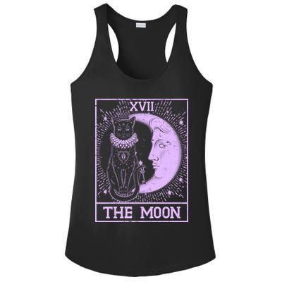 Vintage Tarot Card XVII The Moon Black Cat Ladies PosiCharge Competitor Racerback Tank