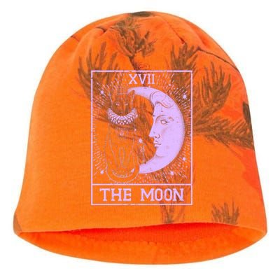 Vintage Tarot Card XVII The Moon Black Cat Kati - Camo Knit Beanie