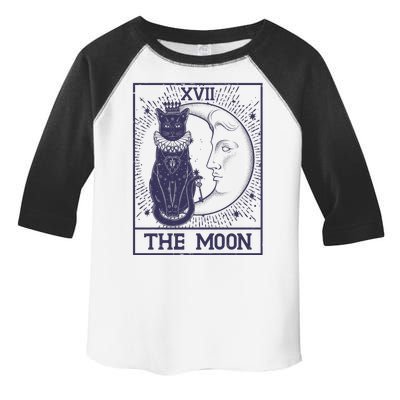 Vintage Tarot Card XVII The Moon Black Cat Toddler Fine Jersey T-Shirt