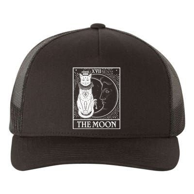 Vintage Tarot Card XVII The Moon Cat Yupoong Adult 5-Panel Trucker Hat