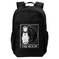 Vintage Tarot Card XVII The Moon Cat Daily Commute Backpack