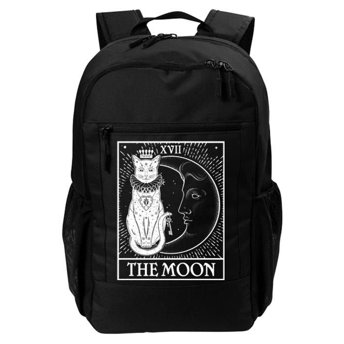 Vintage Tarot Card XVII The Moon Cat Daily Commute Backpack