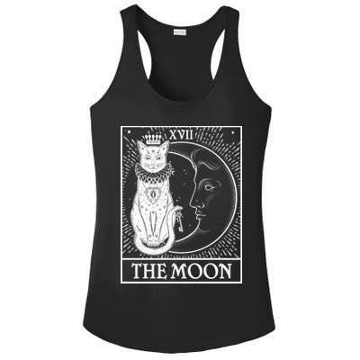 Vintage Tarot Card XVII The Moon Cat Ladies PosiCharge Competitor Racerback Tank