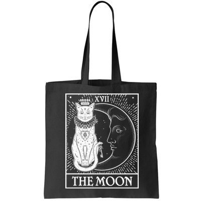 Vintage Tarot Card XVII The Moon Cat Bag