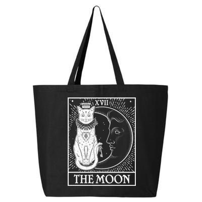 Vintage Tarot Card XVII The Moon Cat 25L Jumbo Tote