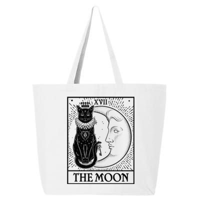 Vintage Tarot Card XVII The Moon Cat 25L Jumbo Tote