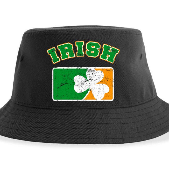 Vintage Team Irish Flag St. Patrick's Day Sustainable Bucket Hat