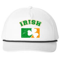 Vintage Team Irish Flag St. Patrick's Day Snapback Five-Panel Rope Hat