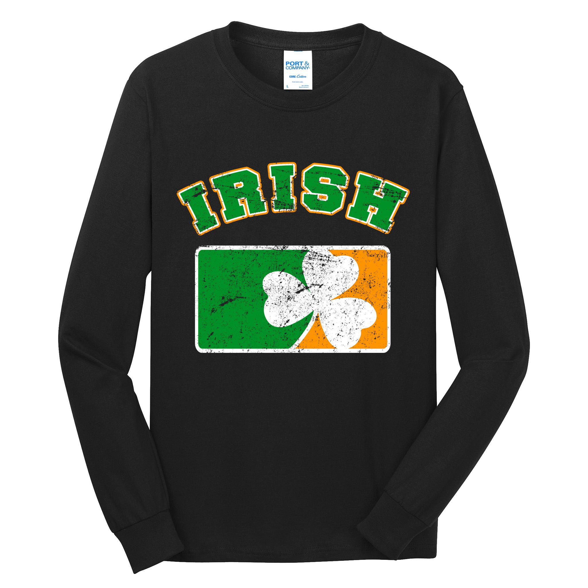 Vintage Team Irish Flag St. Patrick's Day Tall Long Sleeve T-Shirt