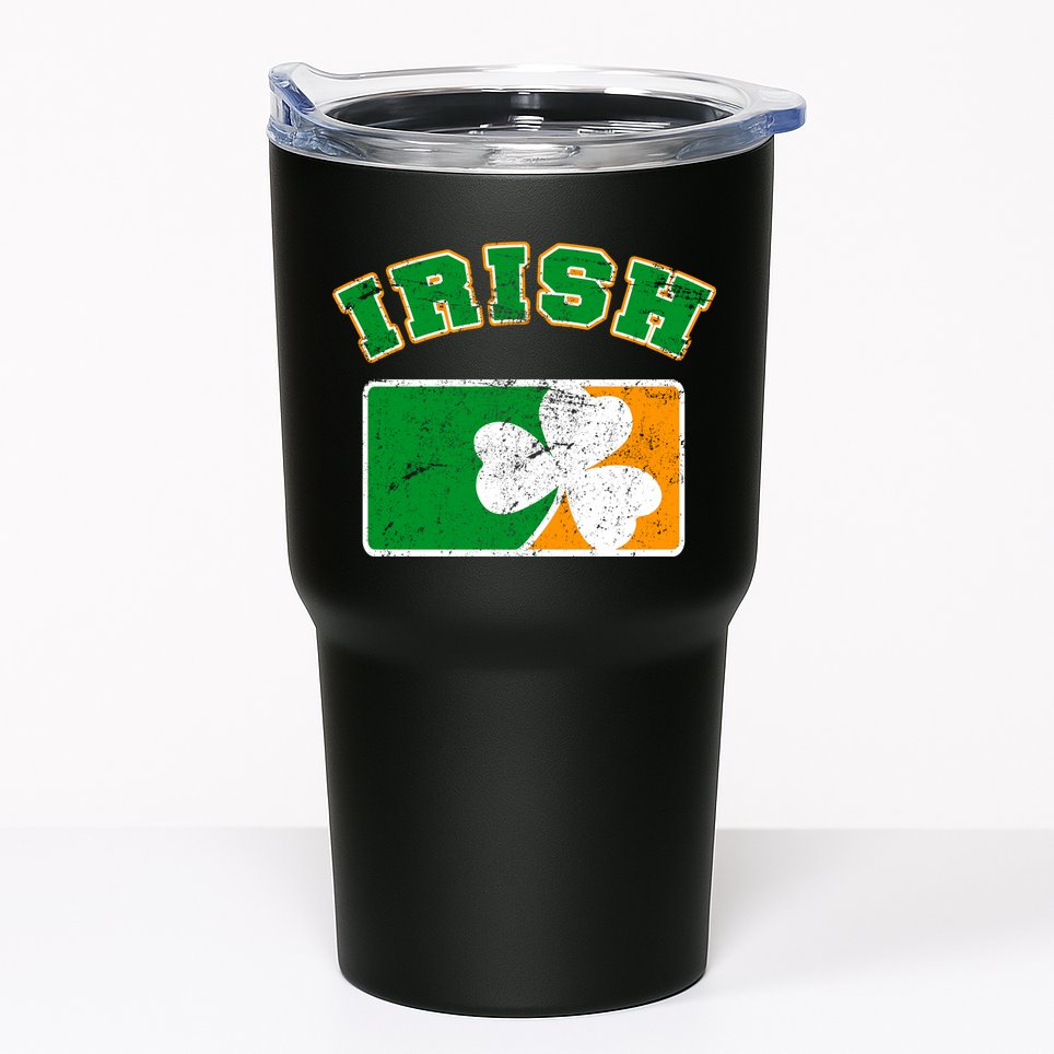 Vintage Team Irish Flag St. Patrick's Day Tumbler