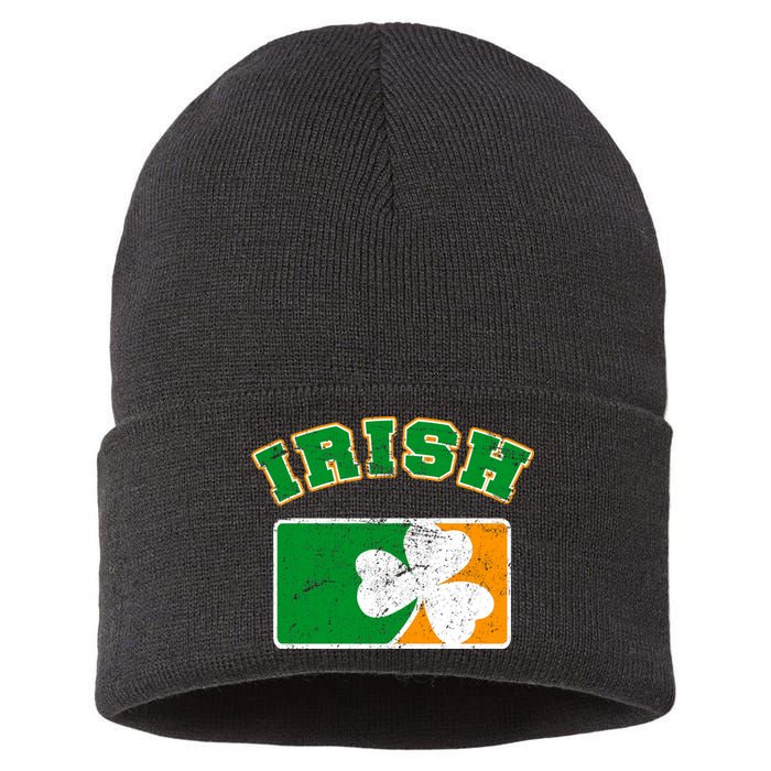 Vintage Team Irish Flag St. Patrick's Day Sustainable Knit Beanie