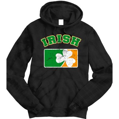 Vintage Team Irish Flag St. Patrick's Day Tie Dye Hoodie