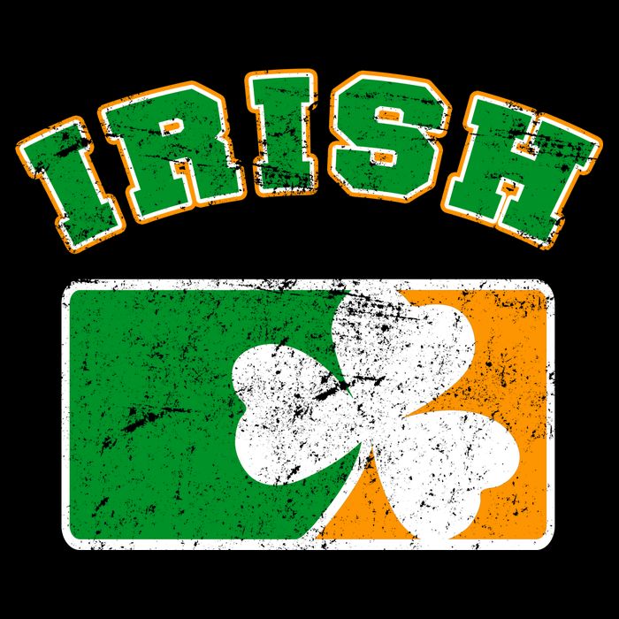 Vintage Team Irish Flag St. Patrick's Day Women's V-Neck T-Shirt