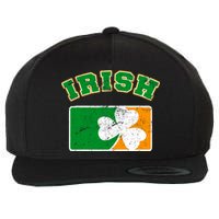 Vintage Team Irish Flag St. Patrick's Day Wool Snapback Cap