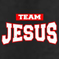 Vintage Team Jesus Funny Christian Crop Fleece Hoodie