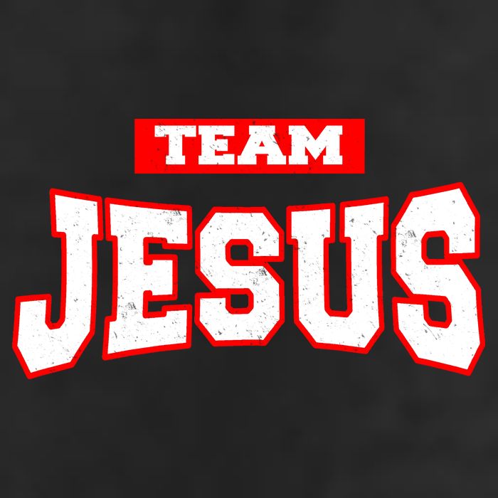 Vintage Team Jesus Funny Christian Crop Fleece Hoodie