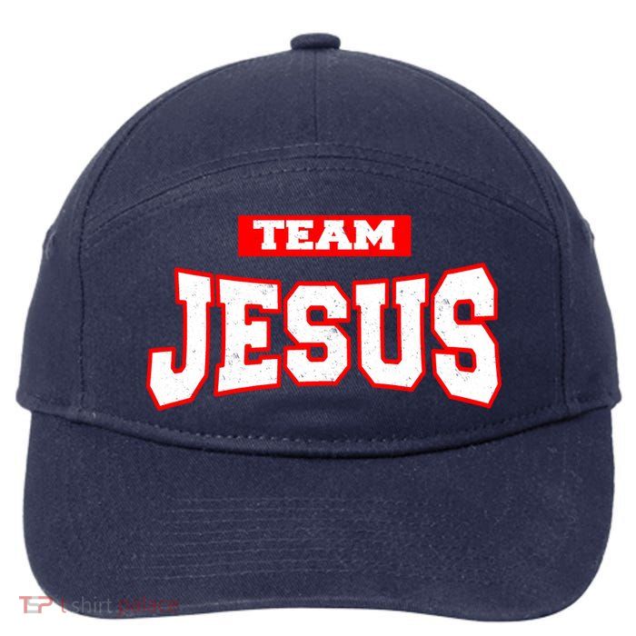 Vintage Team Jesus Funny Christian 7-Panel Snapback Hat