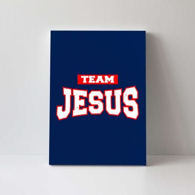 Vintage Team Jesus Funny Christian Canvas