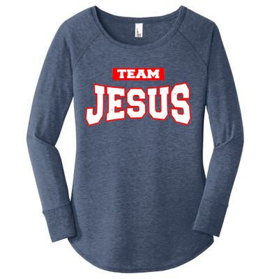 Vintage Team Jesus Funny Christian Women's Perfect Tri Tunic Long Sleeve Shirt