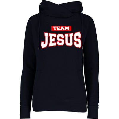 Vintage Team Jesus Funny Christian Womens Funnel Neck Pullover Hood