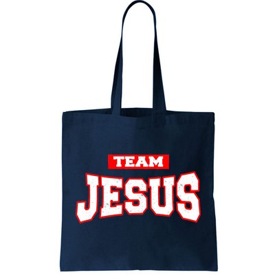 Vintage Team Jesus Funny Christian Tote Bag