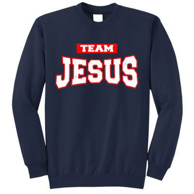 Vintage Team Jesus Funny Christian Tall Sweatshirt