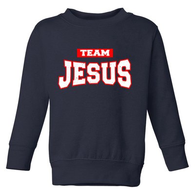 Vintage Team Jesus Funny Christian Toddler Sweatshirt