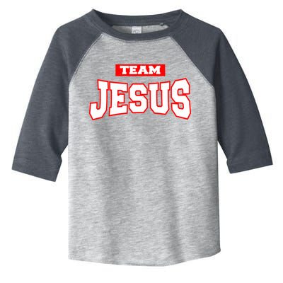 Vintage Team Jesus Funny Christian Toddler Fine Jersey T-Shirt