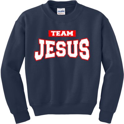 Vintage Team Jesus Funny Christian Kids Sweatshirt