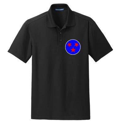 Vintage Tennessee State Flag Dry Zone Grid Polo