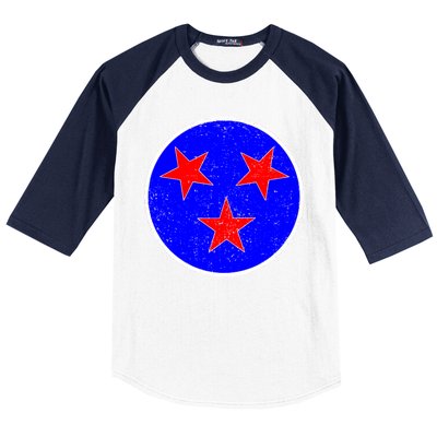 Vintage Tennessee State Flag Baseball Sleeve Shirt