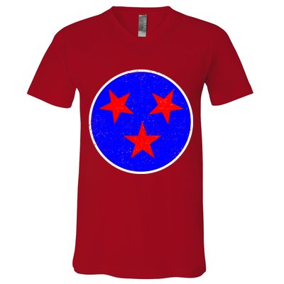 Vintage Tennessee State Flag V-Neck T-Shirt