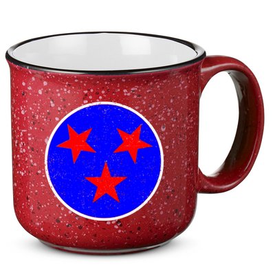 Vintage Tennessee State Flag 15oz Campfire Ceramic Mug