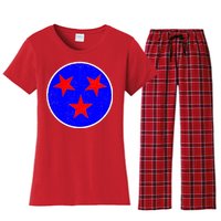 Vintage Tennessee State Flag Women's Flannel Pajama Set