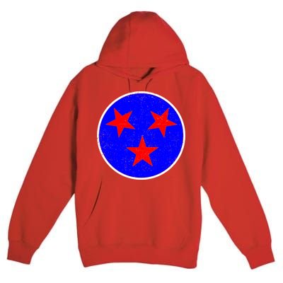 Vintage Tennessee State Flag Premium Pullover Hoodie