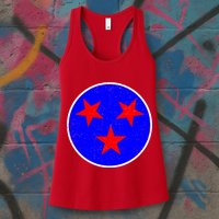 Vintage Tennessee State Flag Womens Tank Top