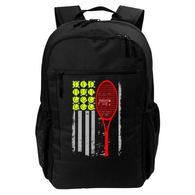 Vintage Tennis American Flag USA  Backpack
