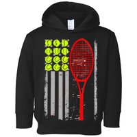 Vintage Tennis American Flag USA  Toddler Hoodie