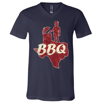 Vintage Texas BBQ V-Neck T-Shirt