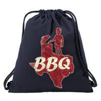 Vintage Texas BBQ Drawstring Bag