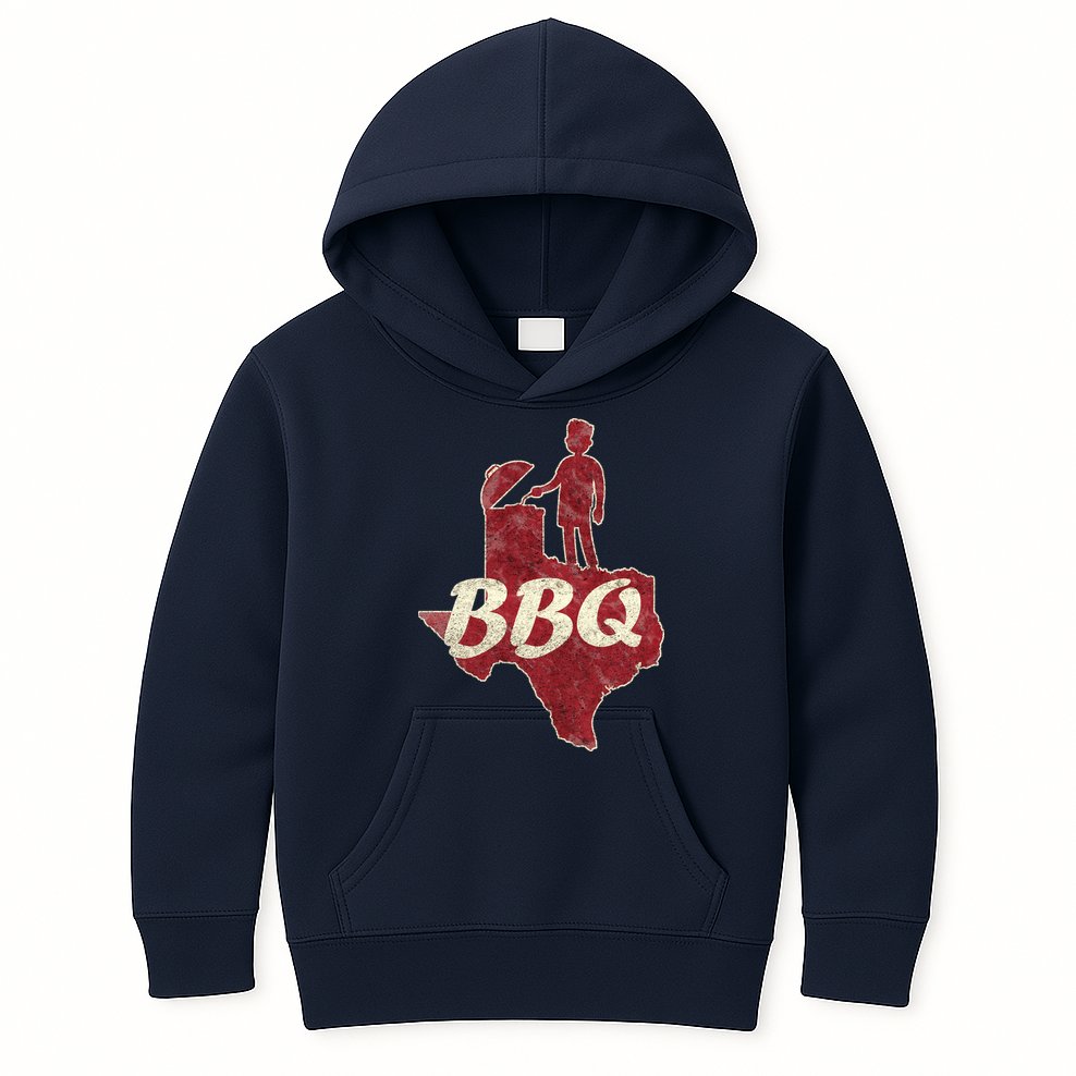 Vintage Texas BBQ Kids Hoodie