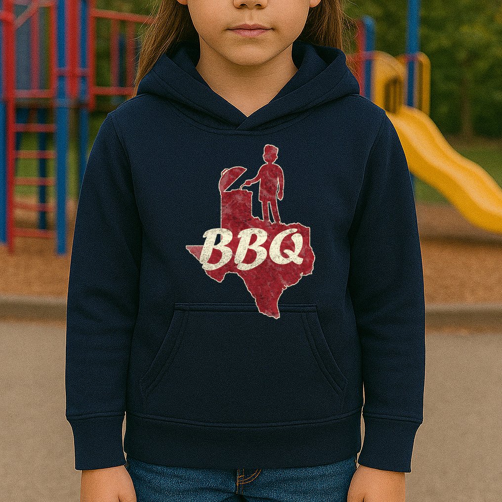 Vintage Texas BBQ Kids Hoodie