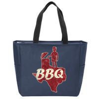 Vintage Texas BBQ Zip Tote Bag